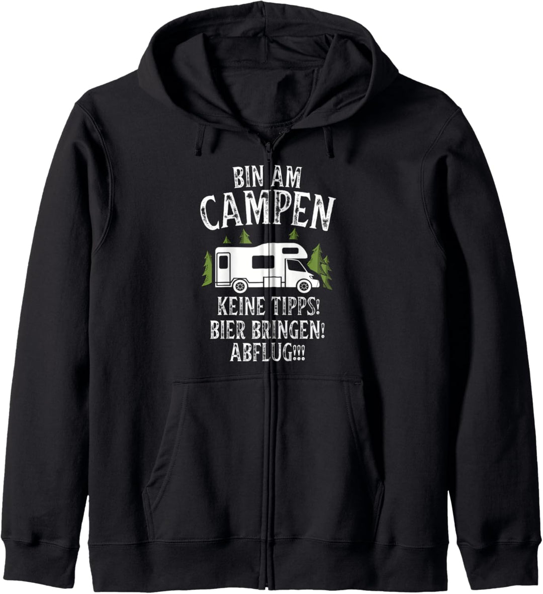 Camping Caravan Van Wohnmobil Vintage im Wohnwagen Kapuzenjacke