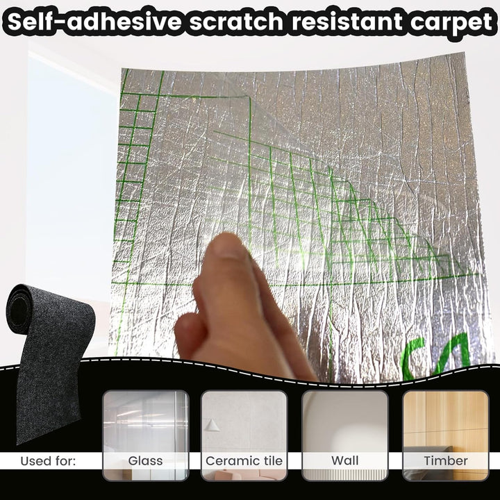 200cmX40cm Selbstklebend Kratzmatte für Katzen, Kratzschutz Sofa, DIY Kratzbretter, Kratzwand für Mö