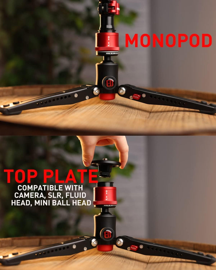 IFOOTAGE Mini Stativ für Kamera,Mini Kamerastativ,Handy Stativ mit Aluminium,Tischstativ für Fotogra