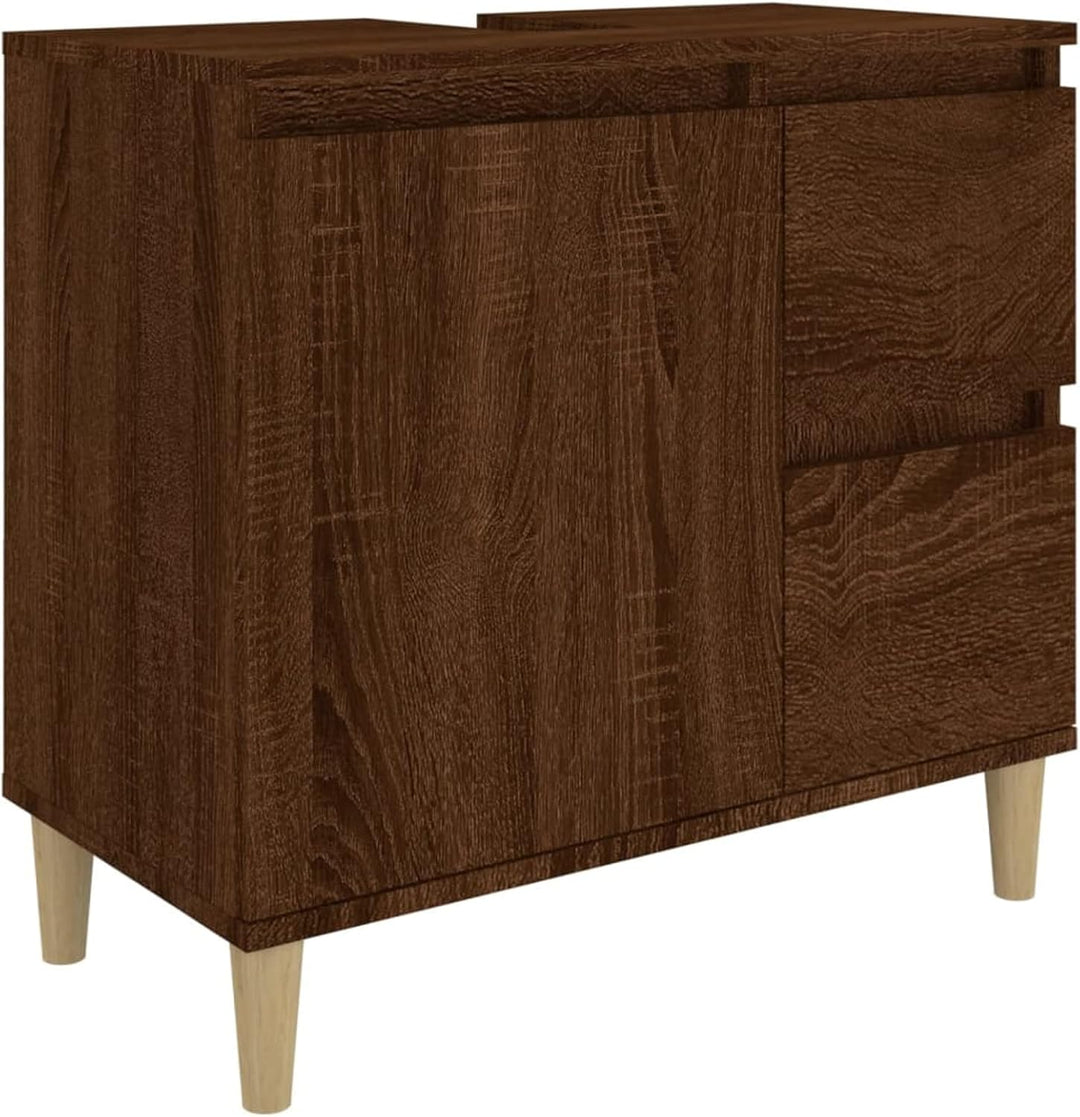 Tidyard Waschbeckenunterschrank, Unterschrank, Waschtischunterschrank, Badezimmerschrank mit 2 Schub