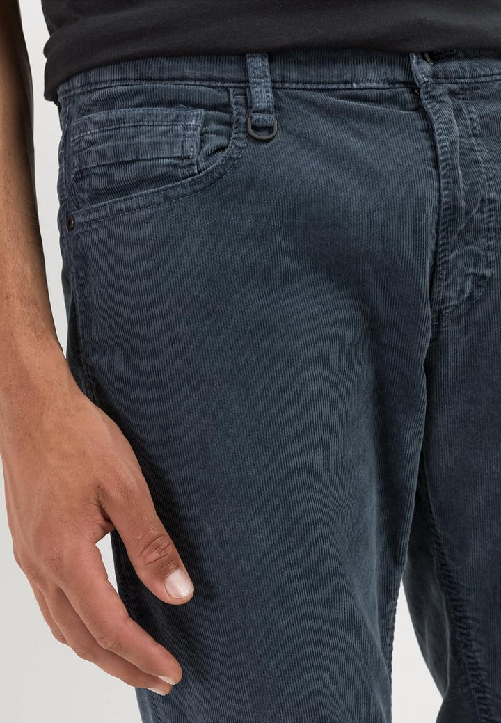 camel active Herren Regular Fit 5-Pocket Hose 42W / 34L Blau, 42W / 34L Blau