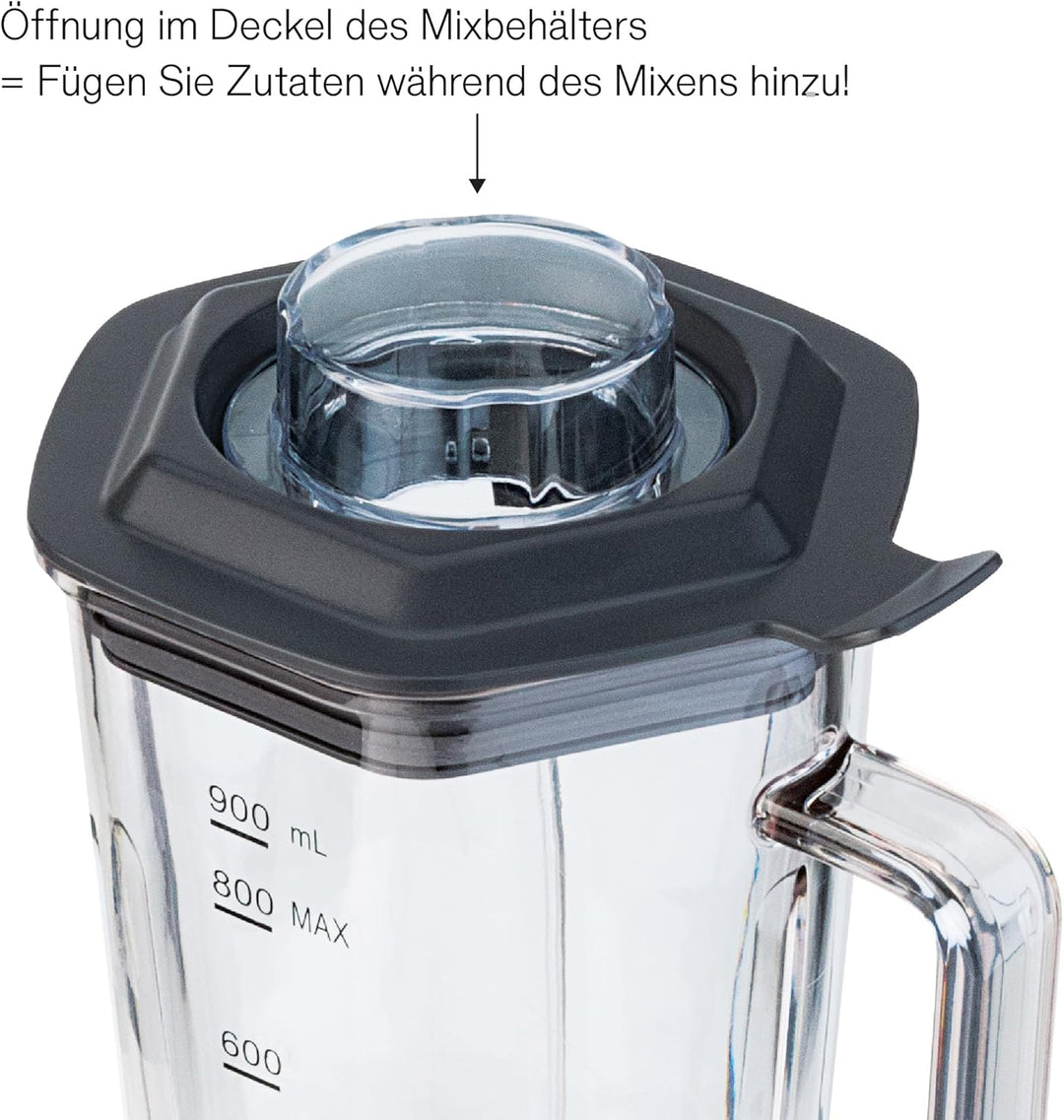 Wilfa Standmixer ACTIVLIFE I Smoothiemaker I BPA-frei I 6-Klingen-Edelstahlmesser I 0,8l Mixbehälter
