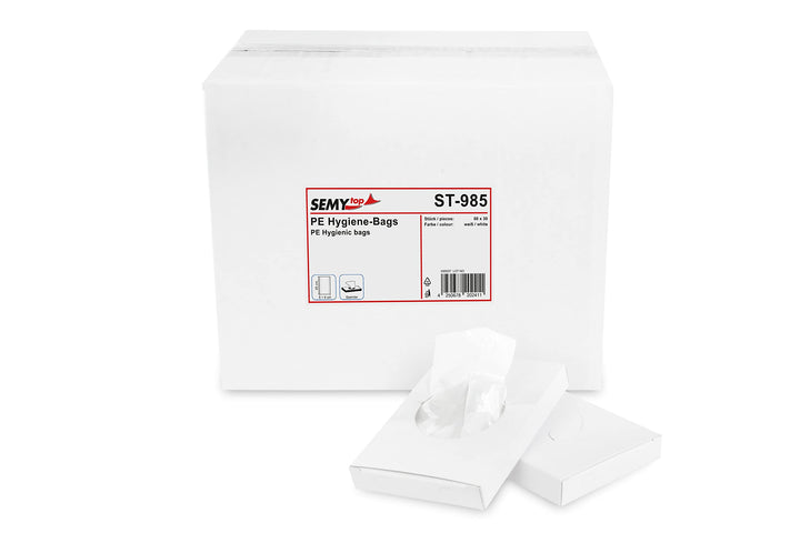 Semy Top Hygiene-Bags weiss, 50 Boxen a 30 Bags, 1er Pack (1 x 50 Stück)