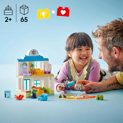 LEGO DUPLO Town Erster Arztbesuch, Bauspielzeug, Spielset zur Förderung der Feinmotorik, Geschenk fü