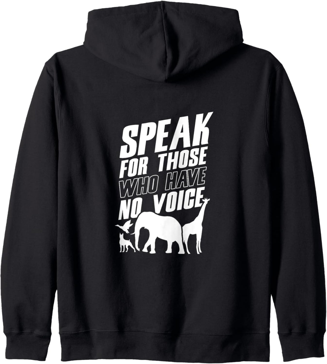 Spreche Für Diejenigen Die Keine Stimme Haben Tierschutz Kapuzenjacke