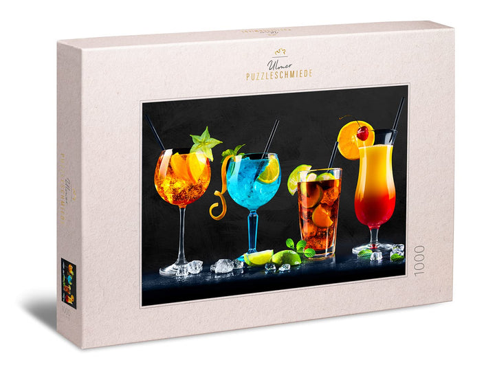 Ulmer Puzzleschmiede - Puzzle „Cocktails“ - Trend-Puzzle mit 1000 Teilen – Moderne Fotografie zum Th