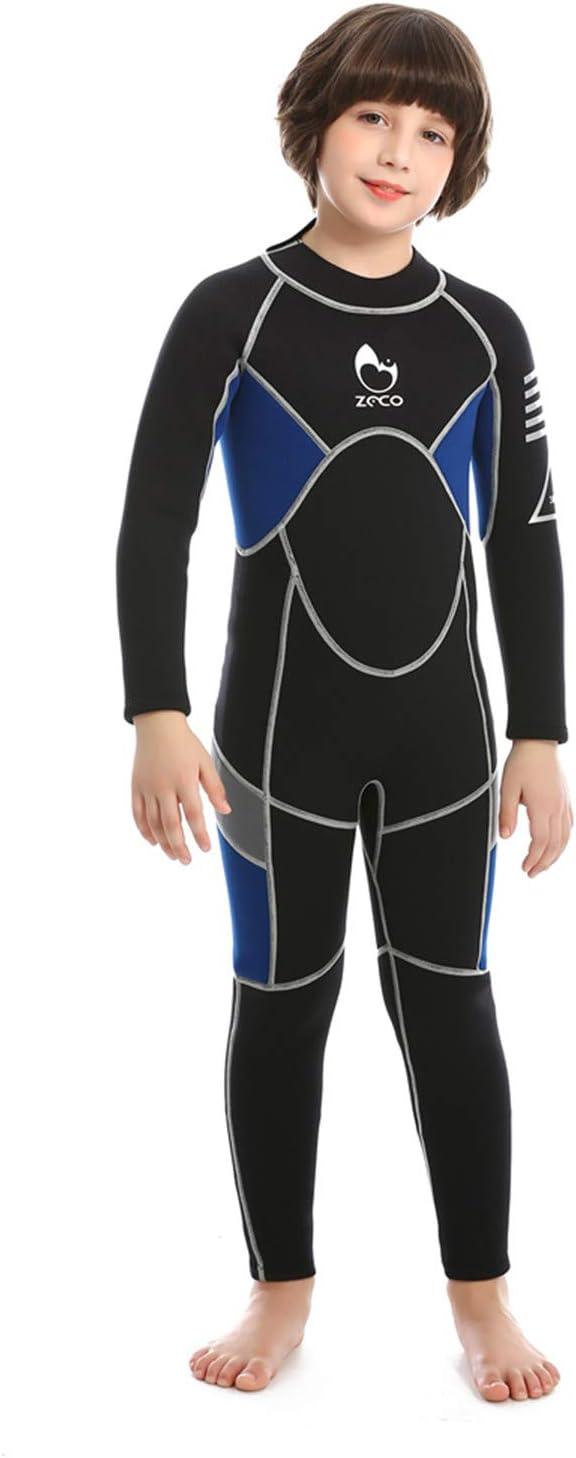 ZCCO Kids Neoprenanzug, 2,5 mm Neopren-Thermo-Badeanzug, Jugend-Badeanzug für Jungen und Mädchen Wär