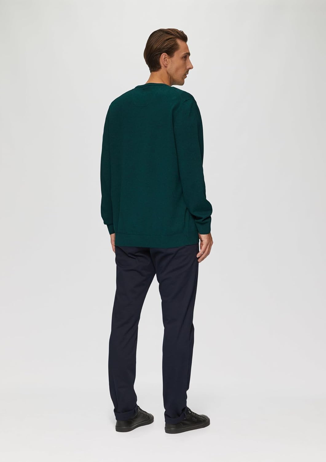s.Oliver Baumwollpullover mit Logo-Stickerei L Petrol, L Petrol