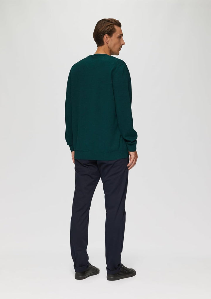 s.Oliver Baumwollpullover mit Logo-Stickerei XXL Petrol, XXL Petrol