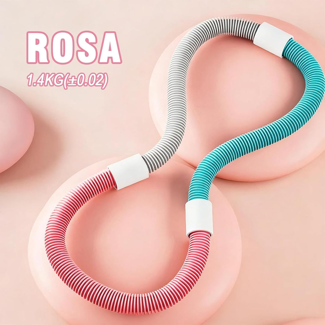 Hula Hoop Reifen Erwachsene, Weicher Hoola Hoop zum Abnehmen mit Federkern & Sicherheitsseil, Komfor
