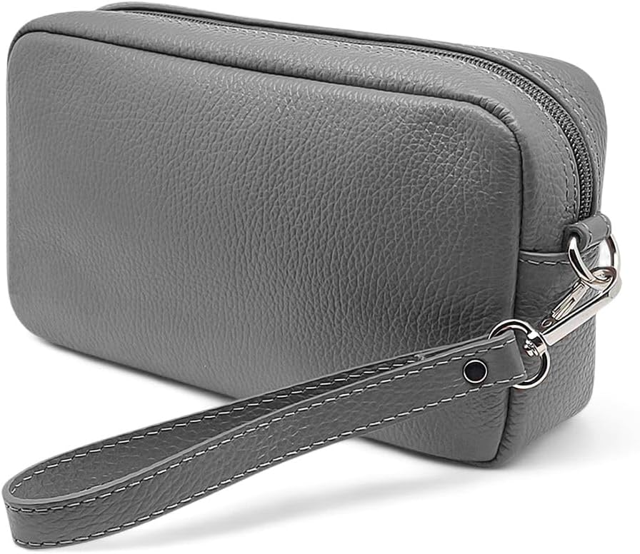 FAST WORLD SHOPPING ® Handtasche Echtes Leder Herren Tasche mit abnehmbarem Griff Handtasche Made In