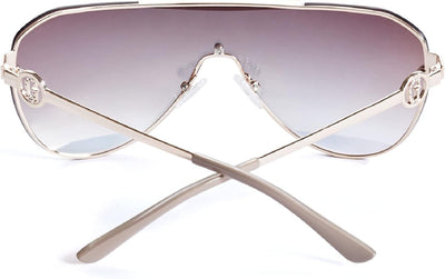 GUESS Factory Pave Shield Sunglasses