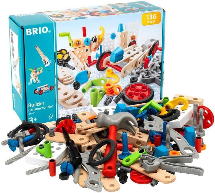 BRIO Builder 34587 Box 136 TLG. - Das kreative Konstruktionsspielzeug aus Schweden - Der ideale Eins