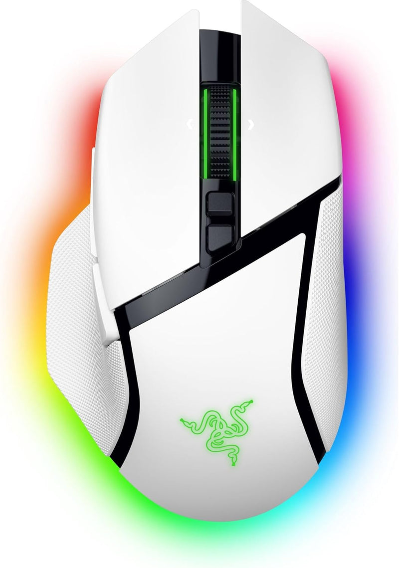 Razer Basilisk V3 Pro - Kabellose Gaming-Maus (Razer HyperScroll Tilt Wheel, Focus Pro 30K Optischer