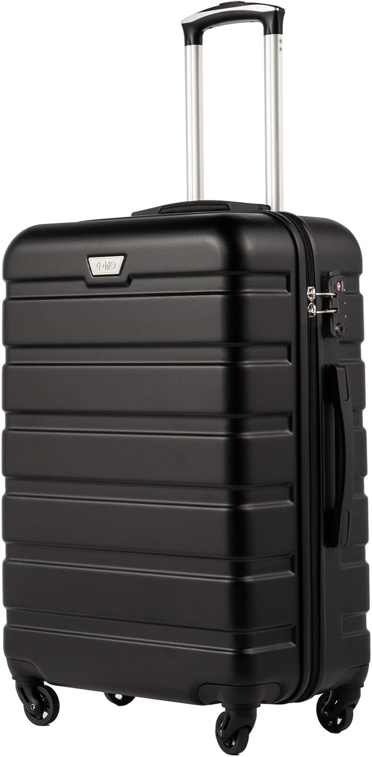 COOLIFE Hartschalen-Koffer Trolley Rollkoffer Reisekoffer ardschale Boardcase Handgepäck mit TSA-Sch