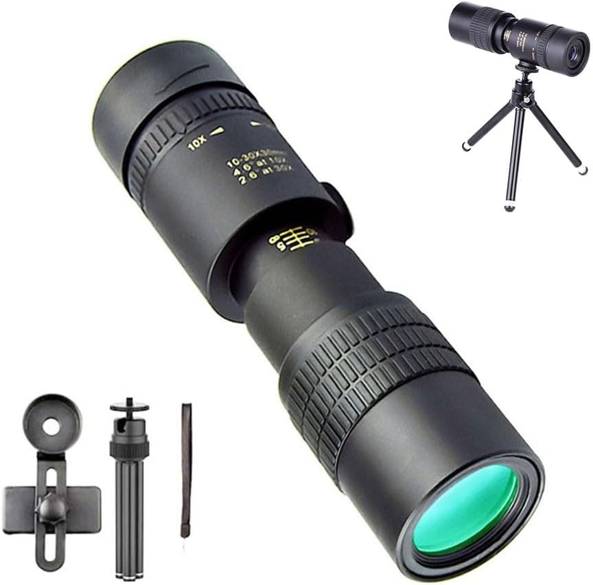 Monokular-Teleskop, 10-300-facher Zoom, leistungsstarkes Hand-Monokular für den Aussenbereich, einzi