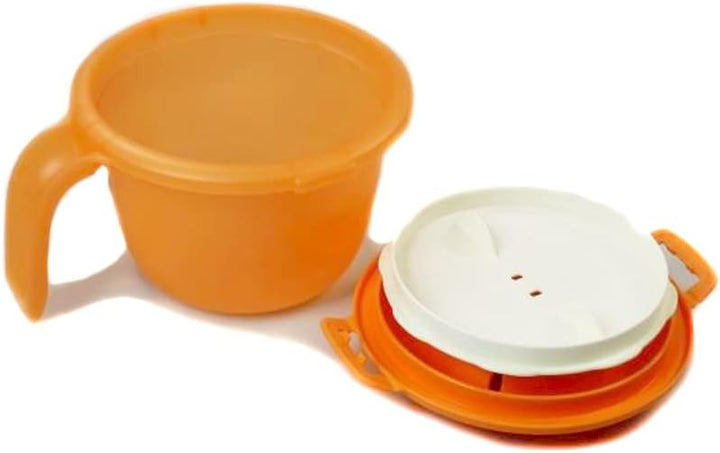 Tupperware Mikrowelle Junior-Reis-Meister 550 ml orange/weiss Single Reiskocher
