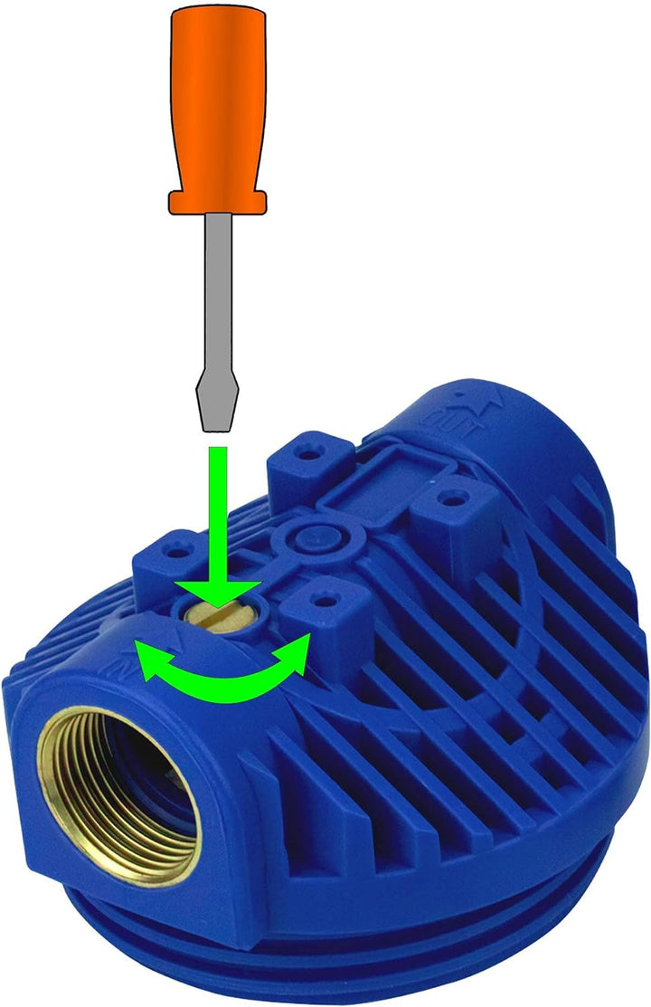 Wasserfilter 5 Zoll, Anschluss 1" Garten Haus Schmutzfilter Sandfilter mit 3x Filtereinsatz (Faserfi