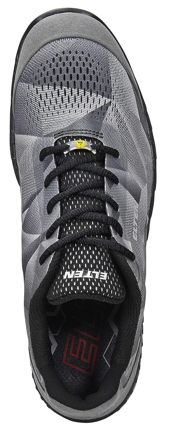 ELTEN Sicherheitsschuhe LANDON grey Low ESD S1, Damen und Herren, Textil, Stahlkappe, leicht, sportl