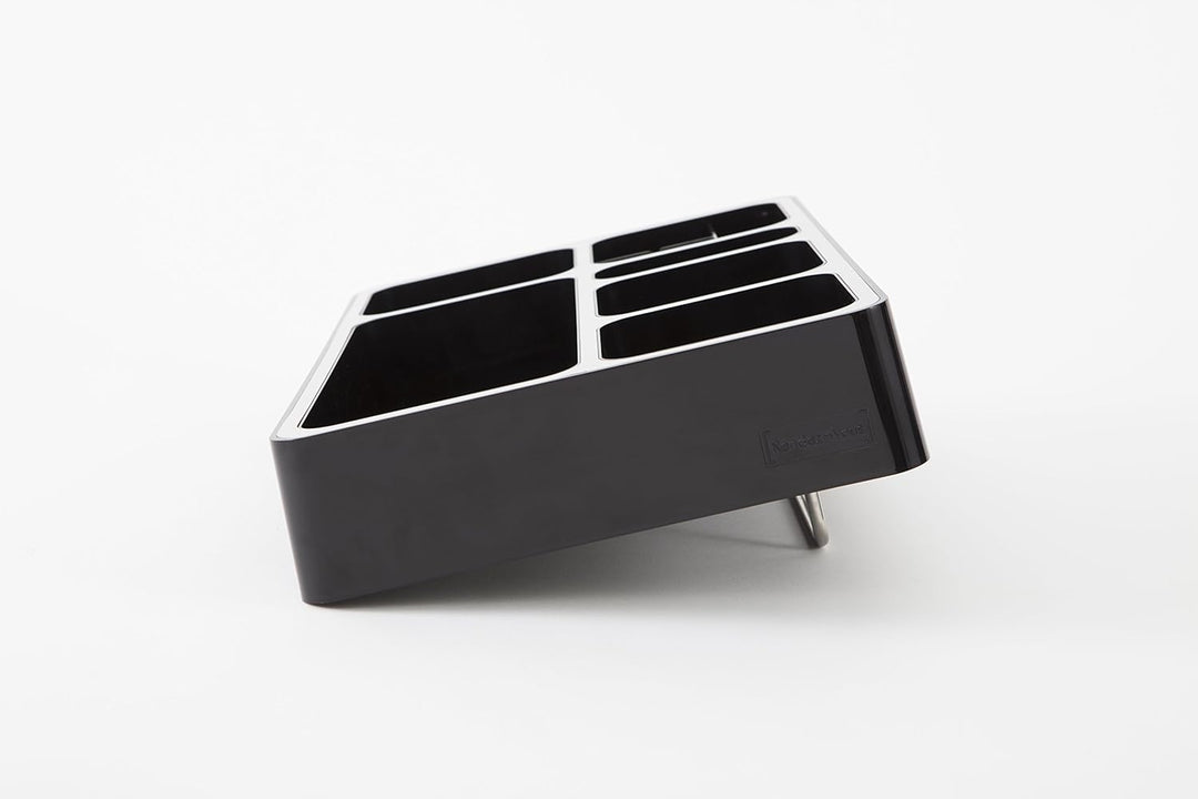 ALBA Spender Universal-Kaffeepads Aluminium Grau Metall und schwarz, Aluminium, Gris métal et Noir,
