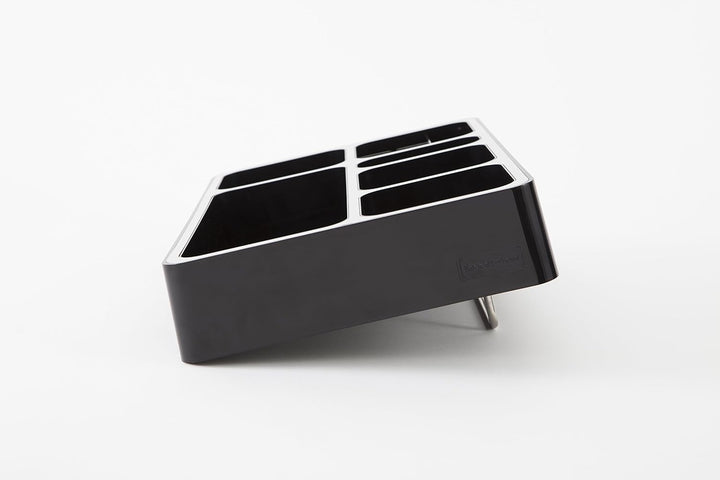 ALBA Spender Universal-Kaffeepads Aluminium Grau Metall und schwarz, Aluminium, Gris métal et Noir,