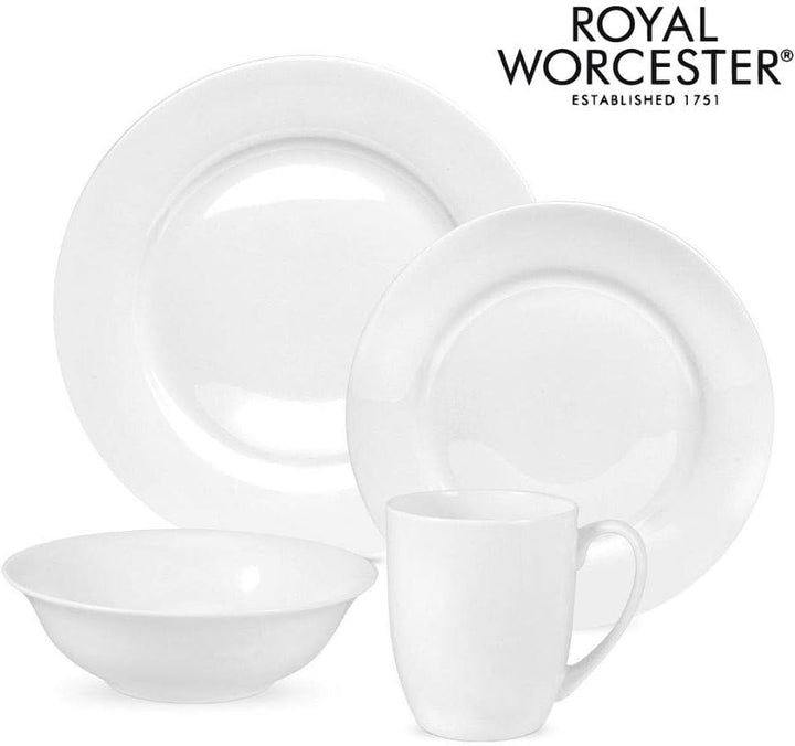 Royal Worcester Serendipity, Knochenporzellan, blau / weiss, Dining Set 16 Piece 16-piece, 16-piece