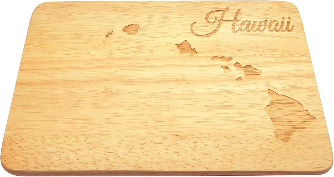 Frühstücksbrettchen Hawaii Brotbrettchen Gravur Pazifik Südsee Holz