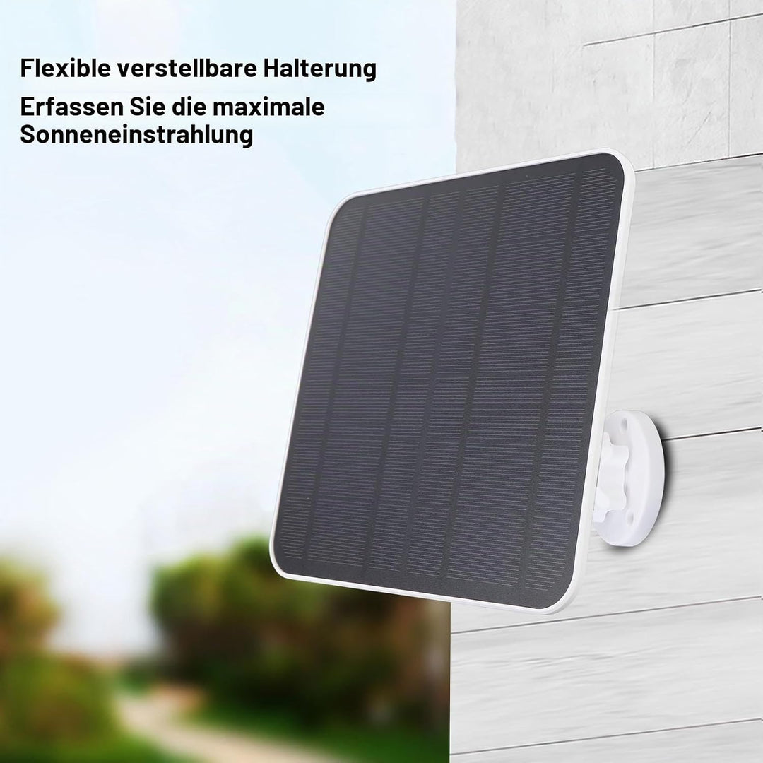 Solarpanel Ladegerät, 12W Solarpanel, mit USB C Anschluss, 9,8 Fuss Langes Kabel, 360 Grad Einstellb