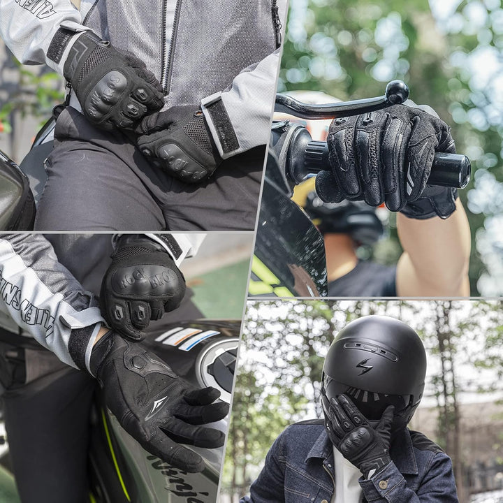 ROCKBROS Motorrad Handschuhe Touchscreen Handschuhe Motorrad, Taktische Handschuhe mit gepolstertem