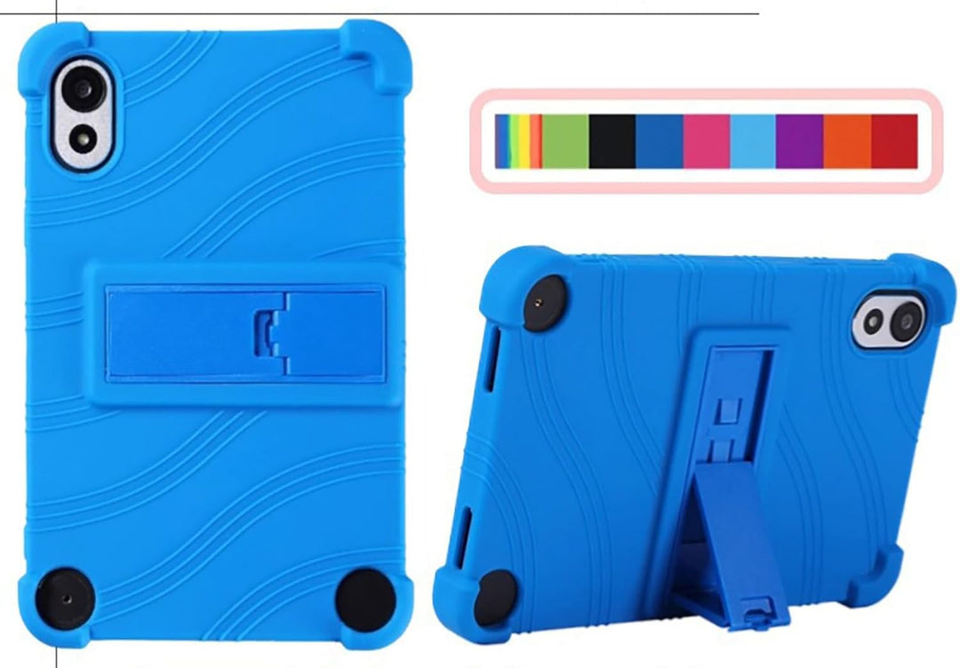 GIOPUEY Hülle Kompatibel mit Blackview ZENO 1 8inch - mit Ständer - Weiche TPU Silikon Schutzhülle -
