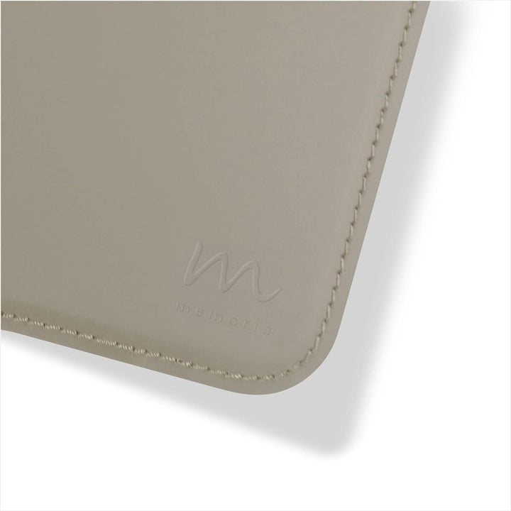 Memoria Mauspad ARTHUR | Regeneriertes Leder | Mausunterlage Mousepad (Schiefer, 25 cm x 20 cm) Schi