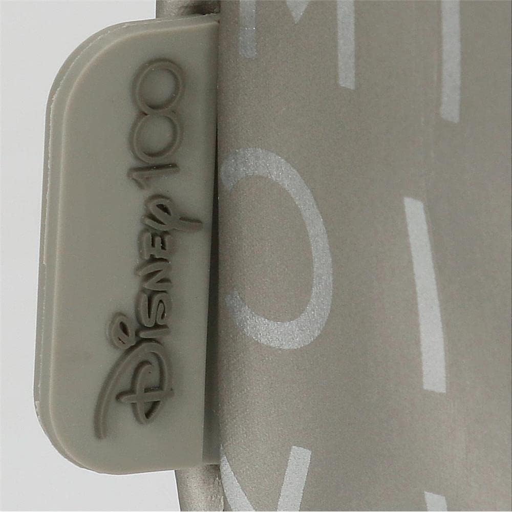 Disney Mickey 100 Triple Case Grau 22x10x9 cm Polyester Dreifach-Etui, Dreifach-Etui