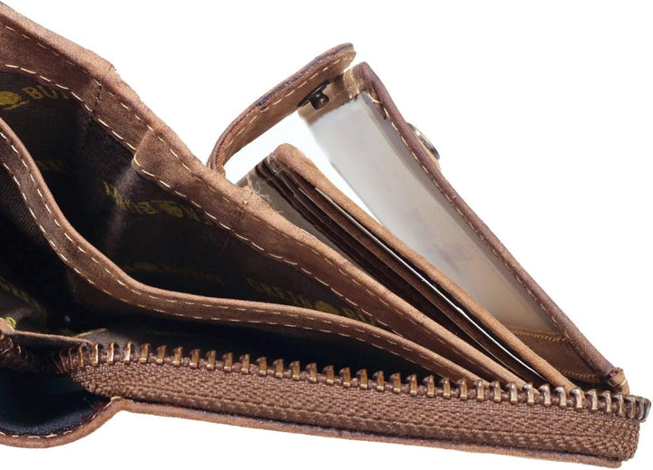 Greenburry Damen-Geldbörse mit Hunde-Motiv Pudel l Geschenkidee für Hundefreunde l Leder, Pudel