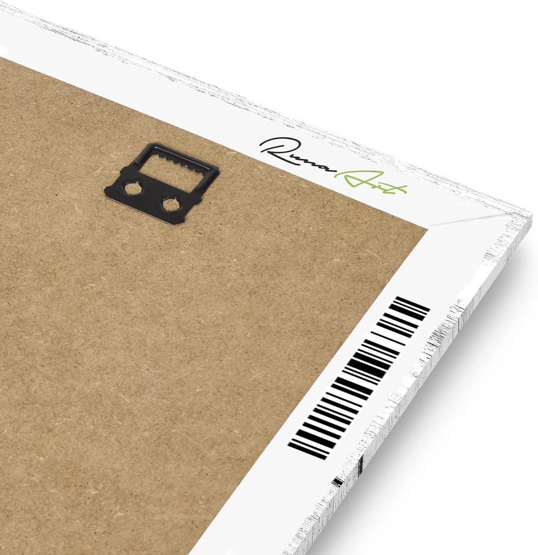 Runa Art Wandbilder Blumen Herz 5 Teilig Bild auf Vlies Leinwand Deko Wohnzimmer Be Happy Grau 02065