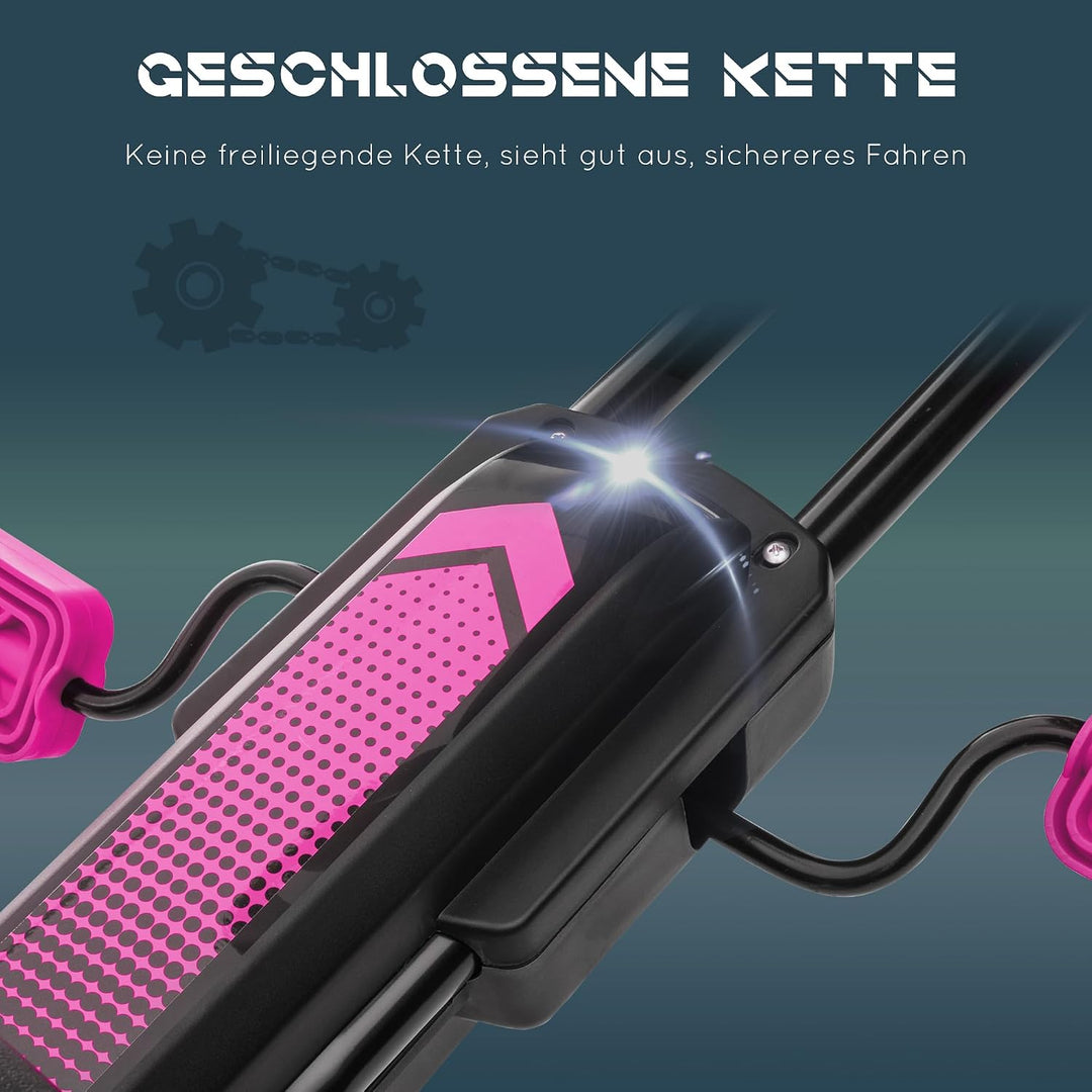 HOMCOM Gokart für Kinder, Kinderfahrzeug mit 3-stufig Verstellbarem Sitz, Tretfahrzeug mit Gummireif