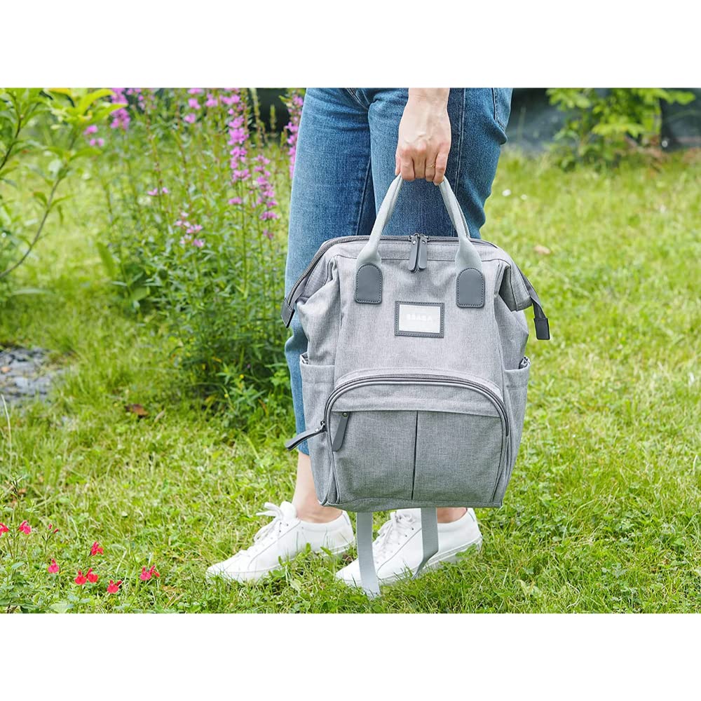 BÉABA - Wickelrucksack für Babys - Grosses Fassungsvermögen - Inklusive Wickelunterlage - Zahlreiche