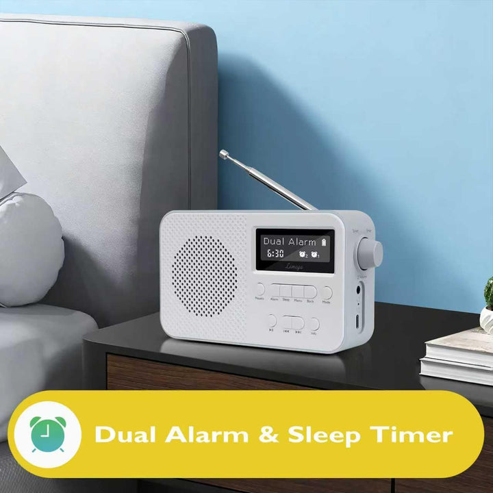 LEMEGA PR2 Max DAB/DAB+ Digitalradio mit Bluetooth,Tragbares UKW-Radio mit 10 Stunden Akkulaufzeit,D