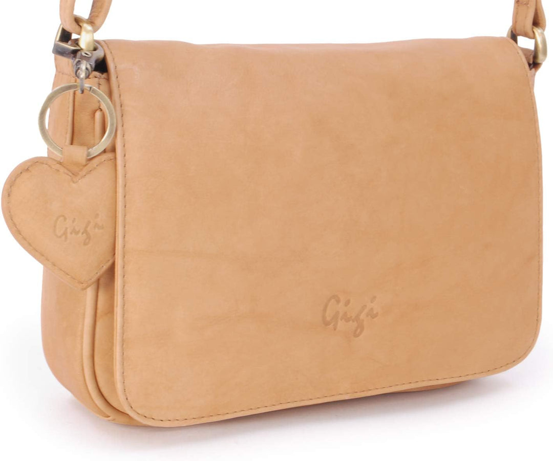 Gigi - Leder - Damenhandtasche/Organizer/Umhängetasche - OTHELLO 14578" Honig, Honig