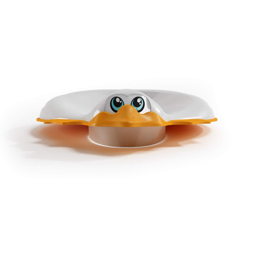 OKBABY Ducka - Lustiger Toilettentrainersitz mit rutschfesten Kanten - für Kleinkinder - Weiss, Weis