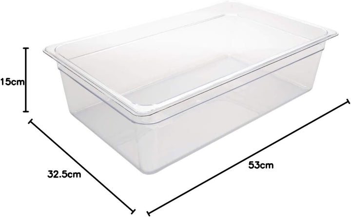 Vogue U226 Polycarbonat Gastronorm Behälter, 1/1 Grösse 150 mm, 150 mm