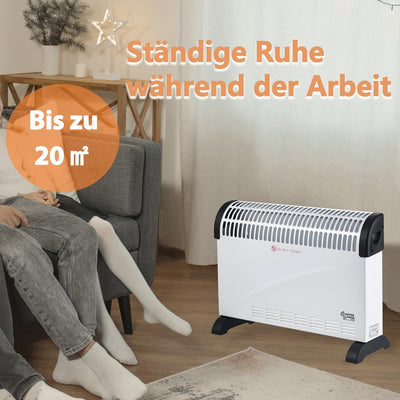 DONYER POWER Konvektor-Heizkörper 2000W Raumheizung mit Einstellbarem Thermostat Nicht Vorjähriges I