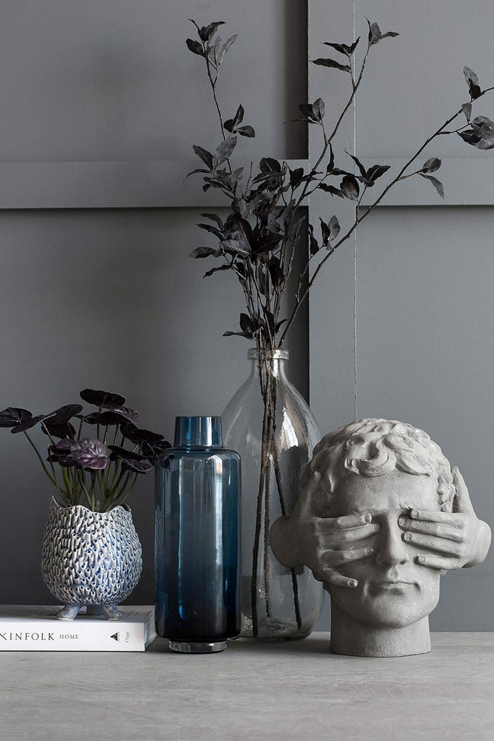 Lene Bjerre Vase Hedria, blau, Glas 11 x 11 x 30 cm Blau, 11 x 11 x 30 cm Blau