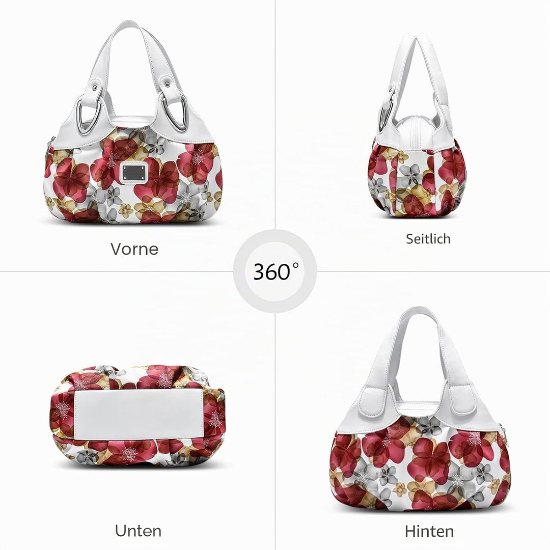 DIRRONA Elegant Damen Handtasche Schultertasche Gross Kapazität Tragetasche Leicht Reise Taschen Was