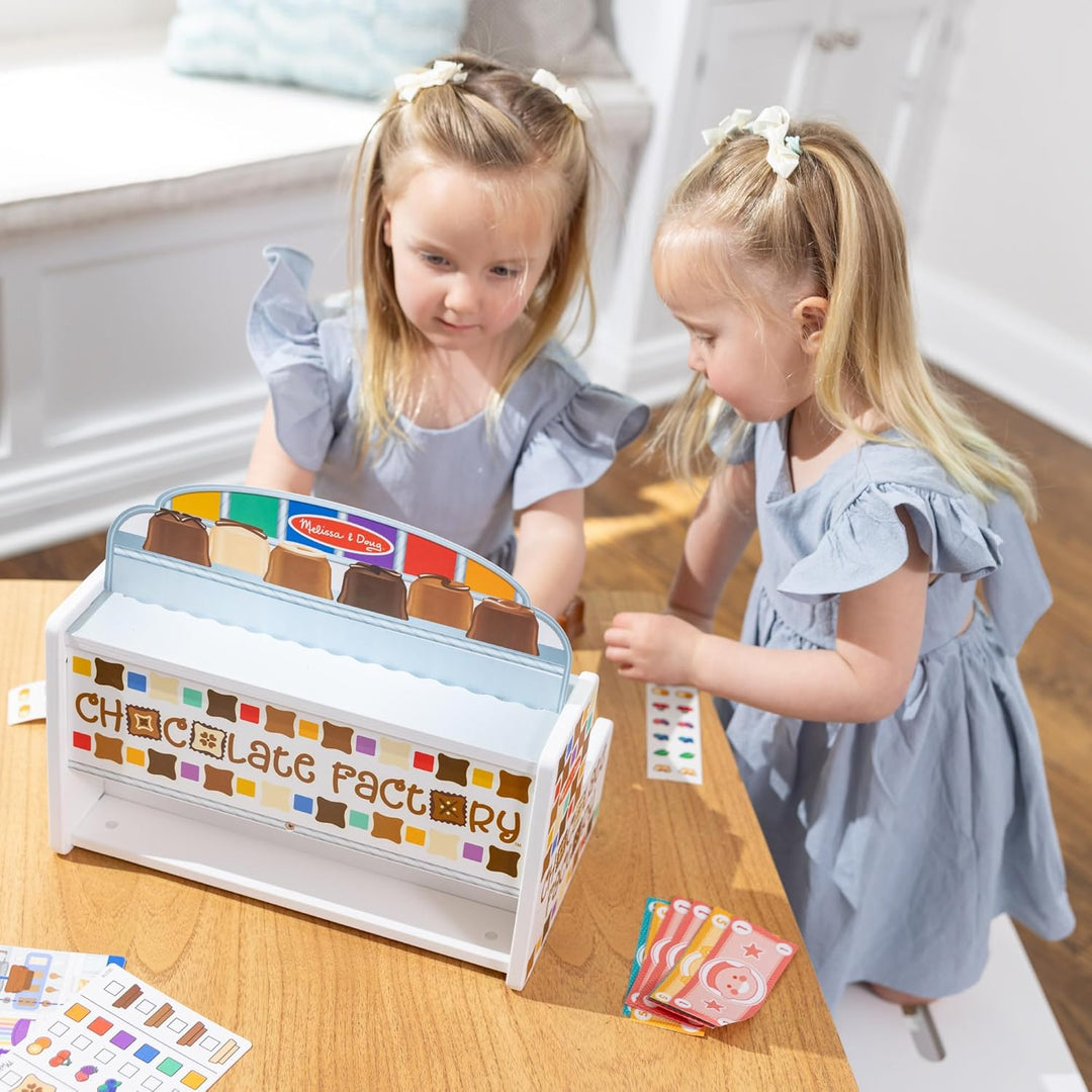 Melissa & Doug Schokoladenfabrik-Spielset aus Holz, Spielzeug-Süssigkeitenmaschine für Jungen und Mä