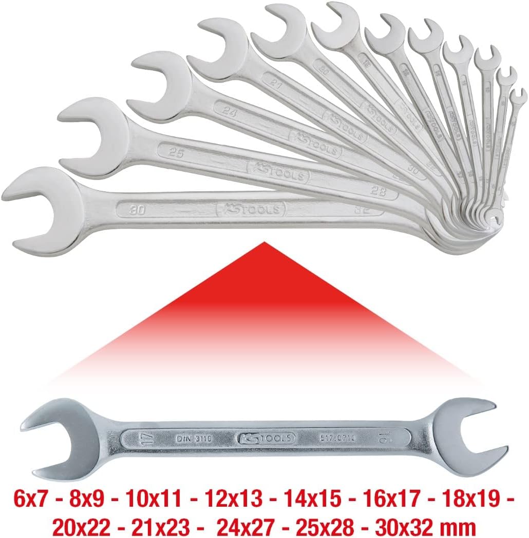 KS Tools 517.0125 CLASSIC Doppel-Maulschlüssel-Satz, 12-tlg., 6x7-30x32mm