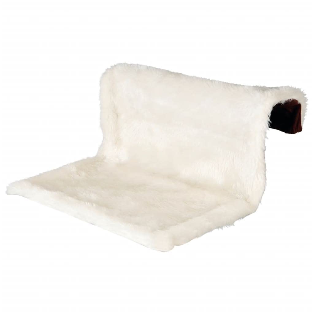 Trixie 43141 Liegemulde für Heizkörper, Plüsch/Velours, 45 × 26 × 31 cm, creme/braun, 1 Stück L 39 x