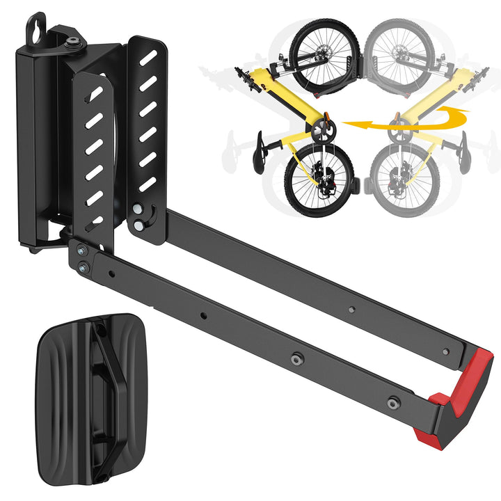 Mimoke Verstellbare Platzsparende Fahrrad Wandhalterung Einfaches Anheben Design mit Klappbarem Arm