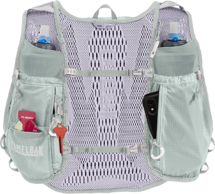 CAMELBAK Herren Zephyr Trinkweste Einheitsgrösse Grey / Blue, Einheitsgrösse Grey / Blue