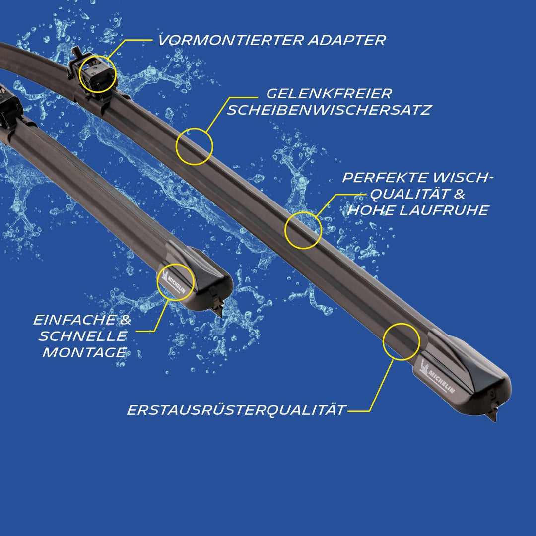 MICHELIN Scheibenwischer Set ECO112 | BMW 1, Mini Coupe | 500/500mm | Nachhaltige Verpackung