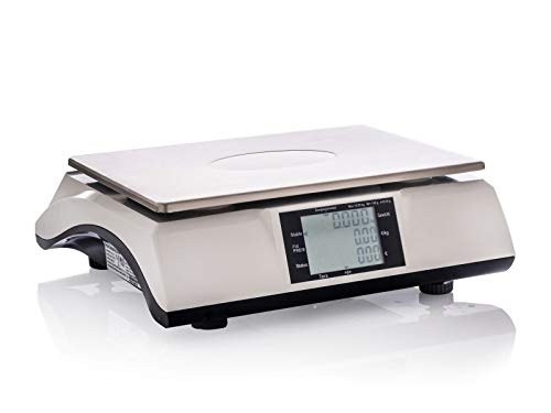 WKA PS Marktwaage geeicht - Ladenwaage geeicht 30 kg- Verkaufswaage - max. 15/30 kg - Teilung 5/10 g